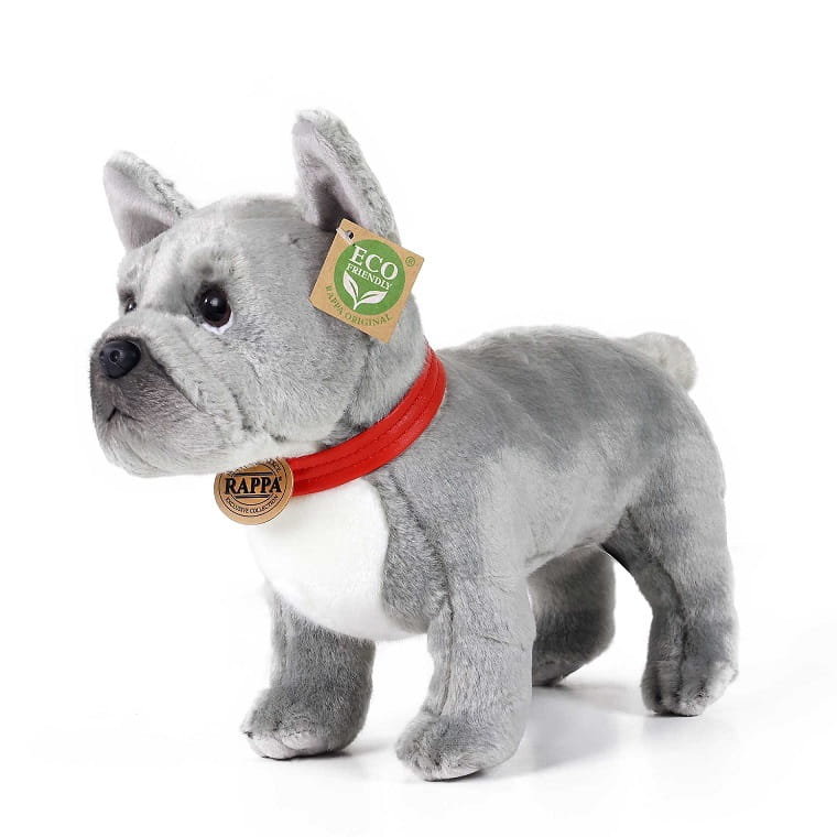 Maskotka EKO Realistyczny Buldog Francuski Szary