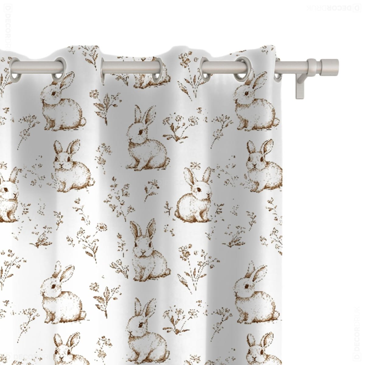 Zasłona SPRING wzór SP11 | zajączki wielkanocne 150 x 150 cm tkanina standard