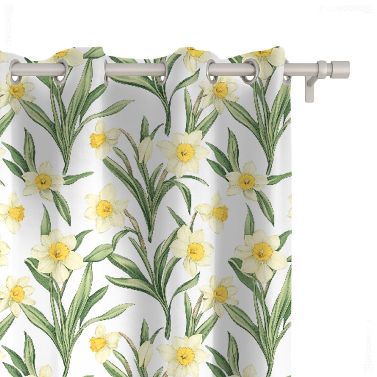 Zasłona SPRING wzór SP01 | delikatne żonkile 150 x 300 cm tkanina zaciemniająca