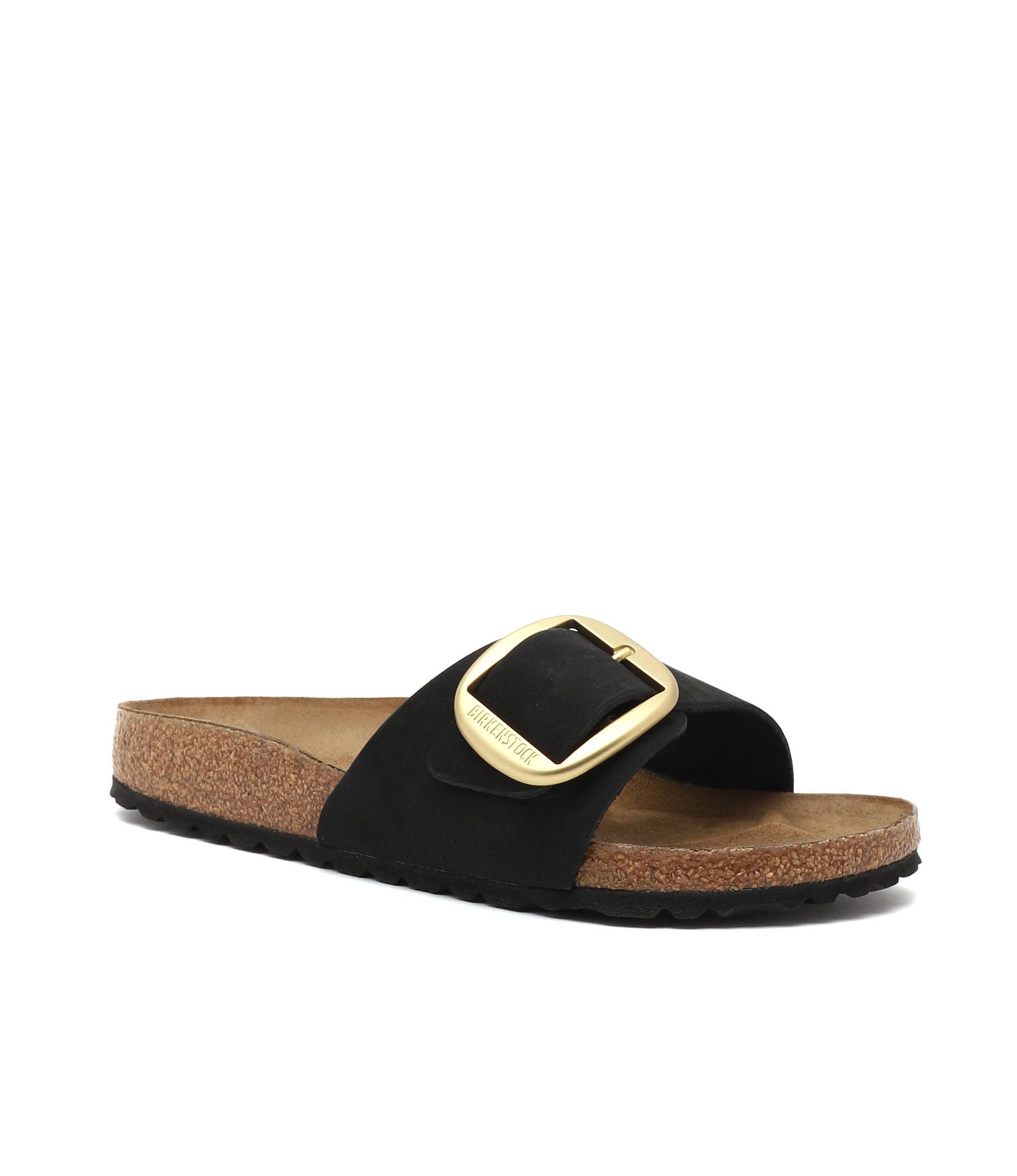 Birkenstock Skórzane klapki Madrid Big Buckle narrow fit