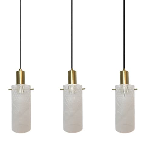 Lampa zwieszana nad stół Tirana LP-945/3L WH Light Prestige glamour biała