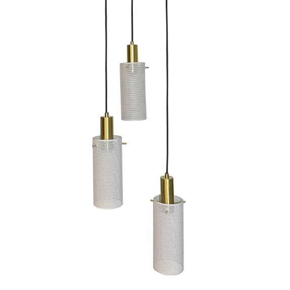 Okrągła lampa zwieszana Tirana LP-945/3P WH Light Prestige kaskada biała