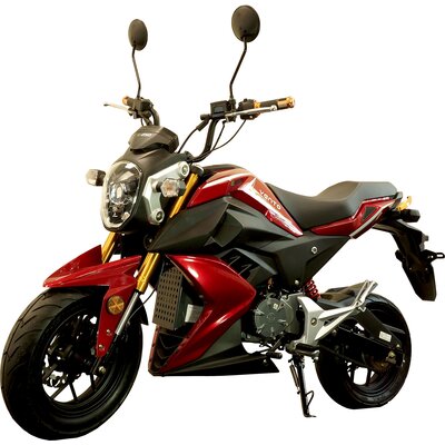 Motorower elektryczny E-MIO Vento czerwony moc 2300W, prędkość 45 km/h, zasięg 60 km