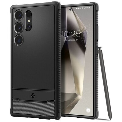 Etui SPIGEN Rugged Armor do Samsung Galaxy S24 Ultra Czarny mat
