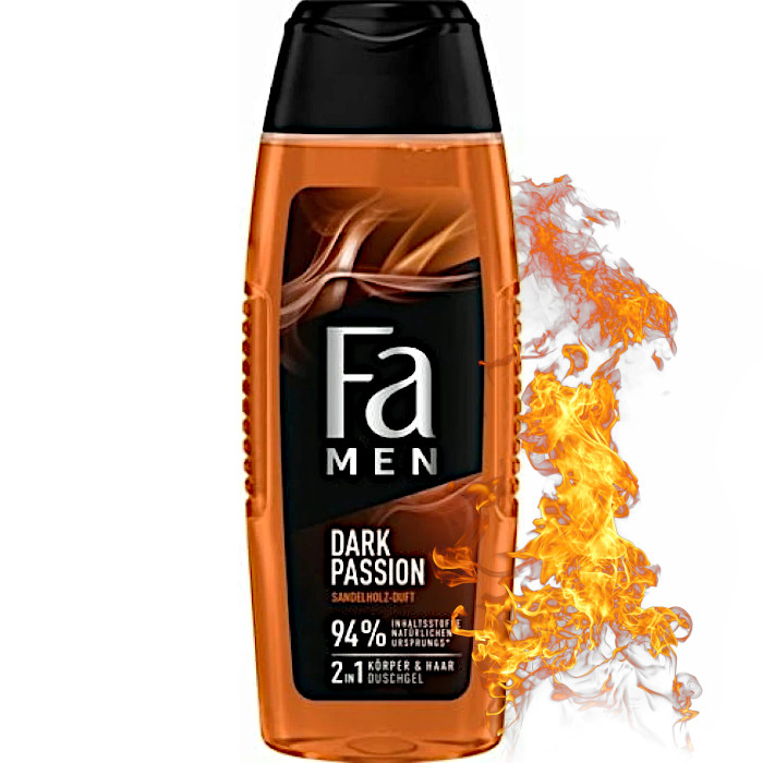 Zdjęcia - Pozostałe kosmetyki Henkel Fa Men Dark Passion 2in1 Duschgel Gel 250ml  (żel do ciała pod prysznic)