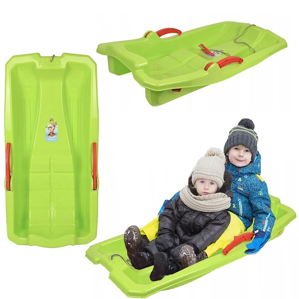 SANKI Z DWOMA RĘCZNYMI HAMULCAMI MOLTI zielone