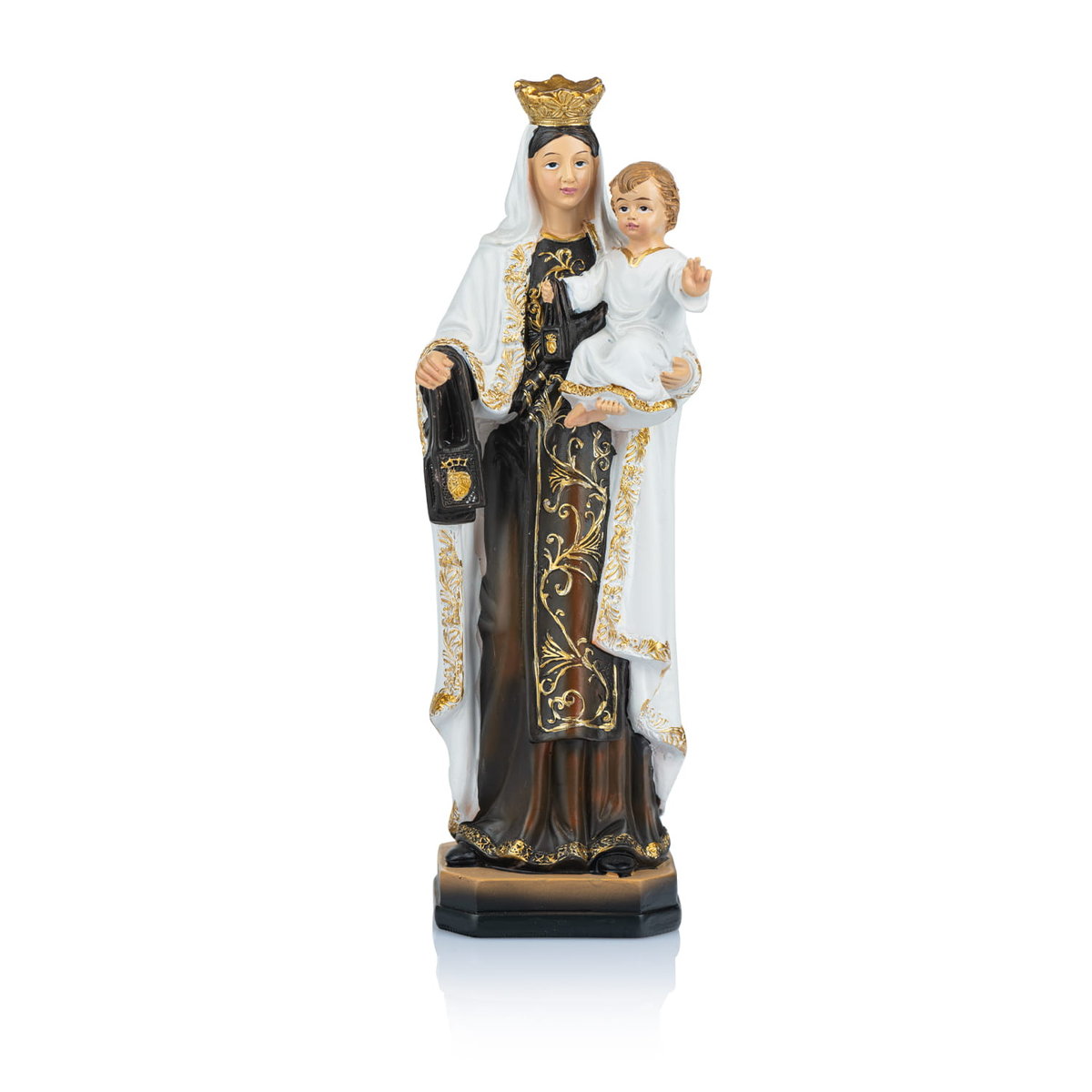 Figurka Matki Bożej Szkaplerznej MATKA BOSKA z GÓRY KARMEL Matka Boża Szkaplerzna