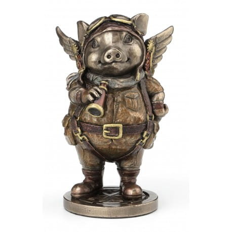 ŚWINKA LOTNIK STEAMPUNK ZABAWNA FIGURKA VERONESE