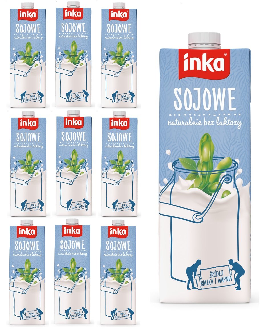 10x Inka Napój Sojowy 1l