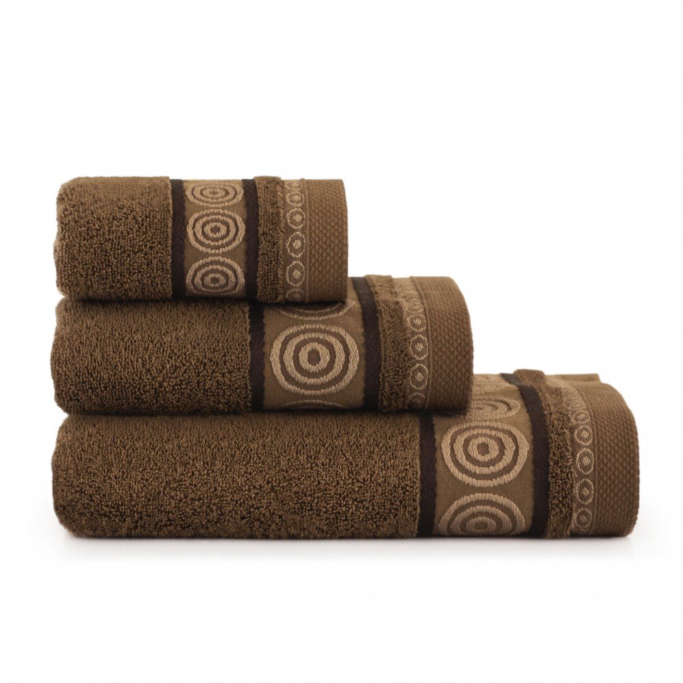 Ręcznik Rondo 2 70x140 brązowy