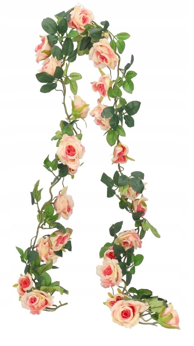 RÓŻA RÓŻE GIRLANDA RÓŻ 170CM SZTUCZNE KWIATY