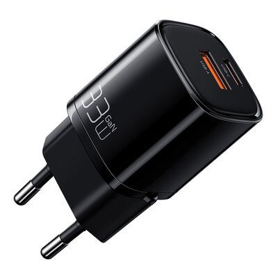 Ładowarka sieciowa Mcdodo Nano GaN CH-0151, USB + USB-C, 33W (czarna)