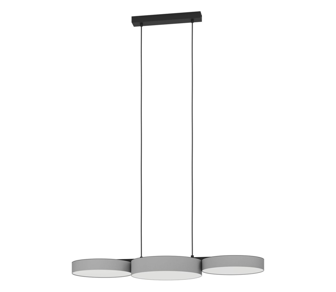 Eglo 900856 - LED RGBW Ściemnialny żyrandol na lince BARBANO-Z 3xLED/7,5W/230V szary