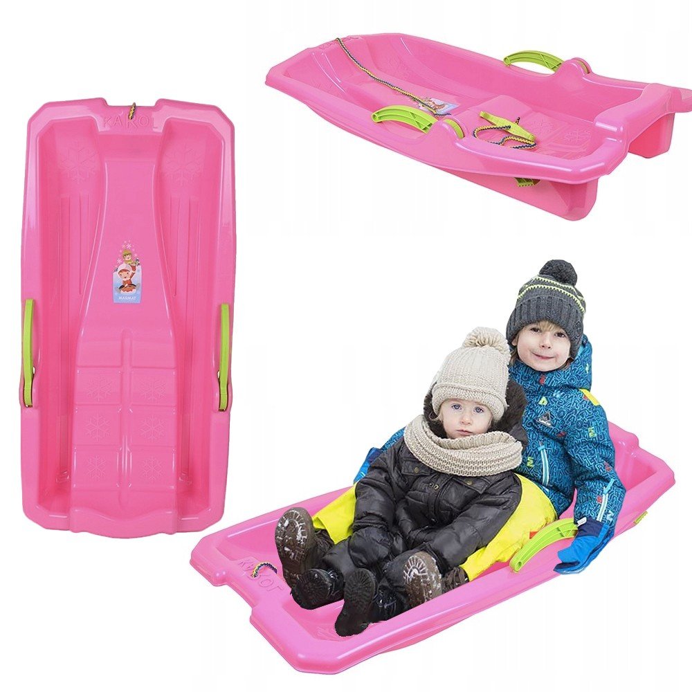 SANKI Z DWOMA RĘCZNYMI HAMULCAMI MOLTI różowe