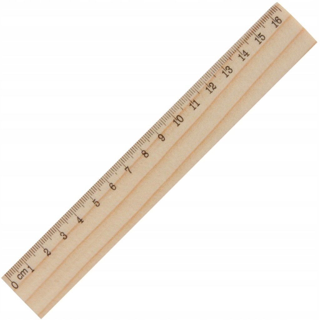 LINIJKA 16 cm DREWNIANA 16cm z drewna sosnowego