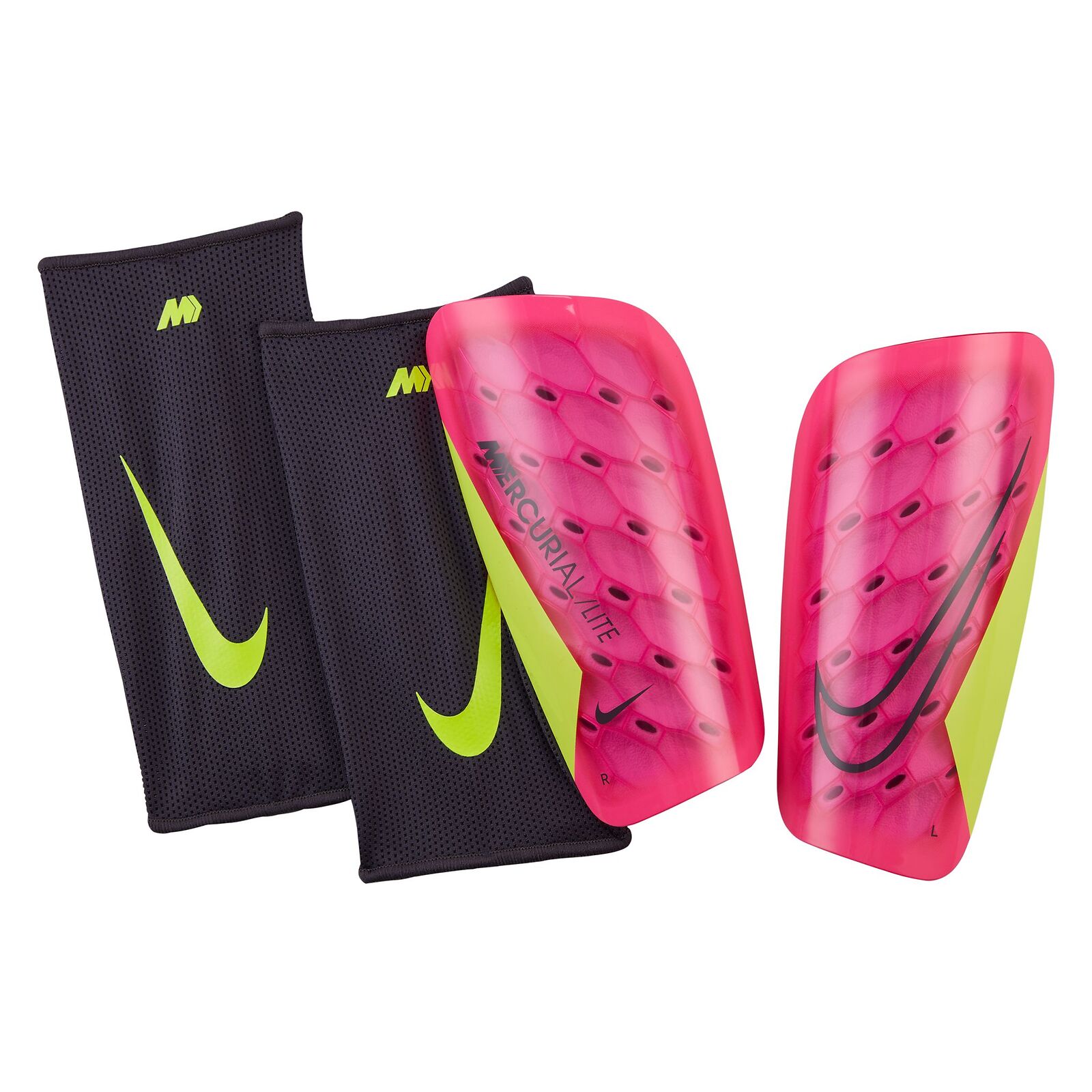 Фото - Інший інвентар Nike Nagolenniki  Mercurial Lite DN3611  (kolor Różowy, rozmiar L)