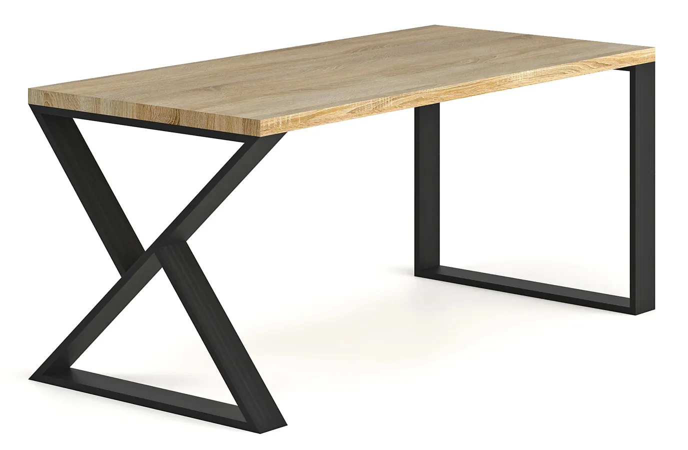 Prostokątny drewniany stół loft 160 x 80 G5-Z65