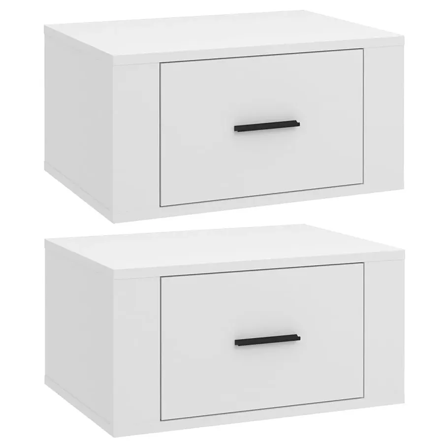 Komplet białych wiszących szafek nocnych P6-M63