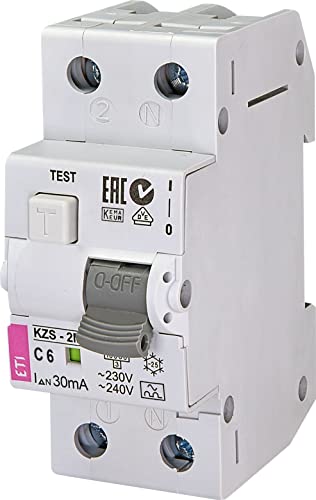 Eti-Polam Wyłącznik różnicowo-nadprądowy 2P 25A C 0,03A typ AC KZS-2M 002173126 002173126