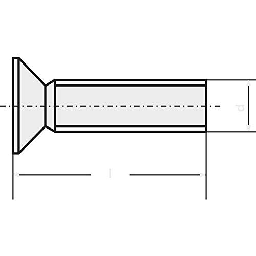 TOOLCRAFT  łbem stożkowym DIN 965 M2 5/5 100 szt.)