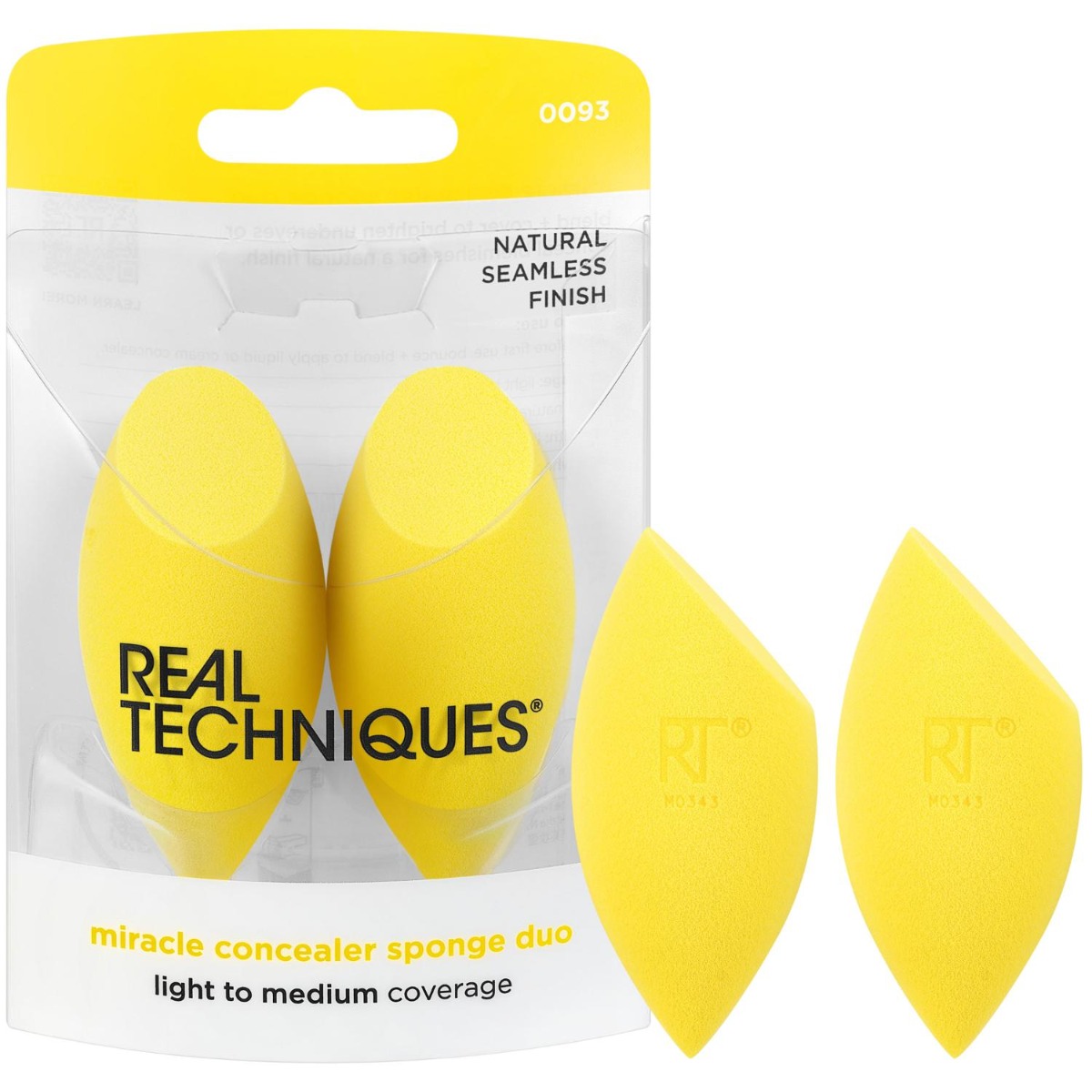 Real Techniques Gąbeczka Miracle Concealer Sponge 2szt