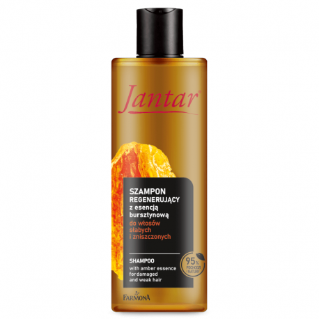 Jantar Szampon z esencją bursztynową, regenerujący do włosów zniszczonych 300 ml