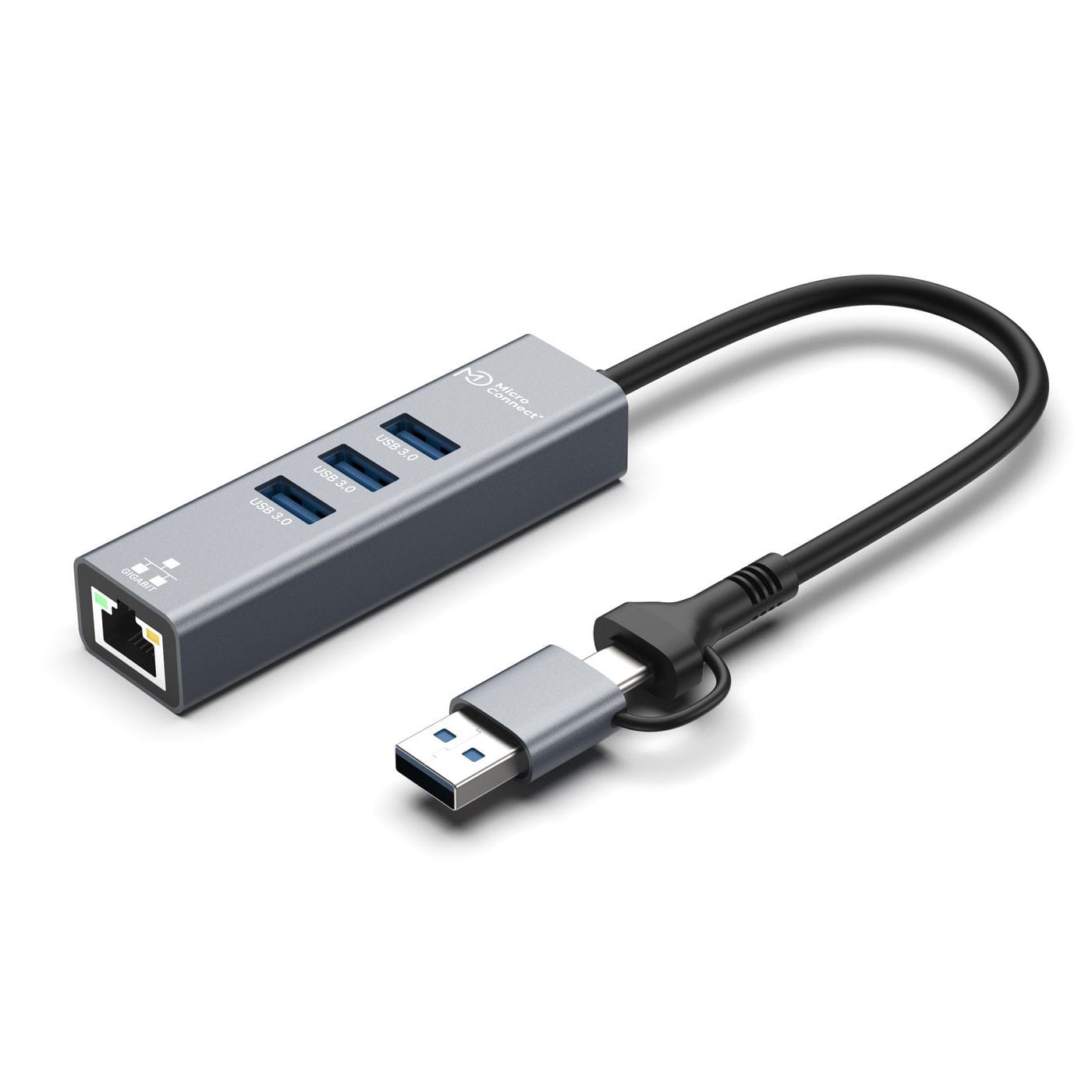 MicroConnect USB 3.2 Gen 1 Hub 4-Port with