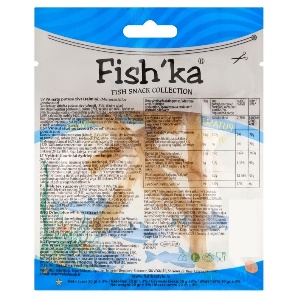 Fish Snack - Błękitek suszony