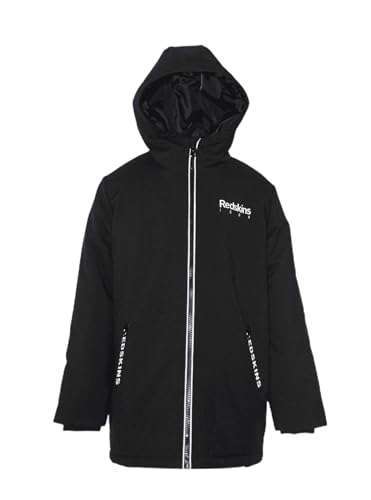 REDSKINS JUNIOR Parka Polar Płaszcz termiczny Ciepła Odzież Kurtka Dziecięca Chłopiec Dziewczynka Model 1003 CZARNY Rozmiar 10 LAT