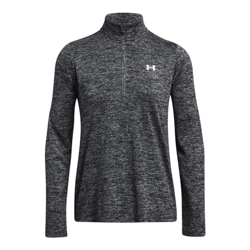 Under Armour Tech 1/2 zamek błyskawiczny - Twist, czarny/biały, XL