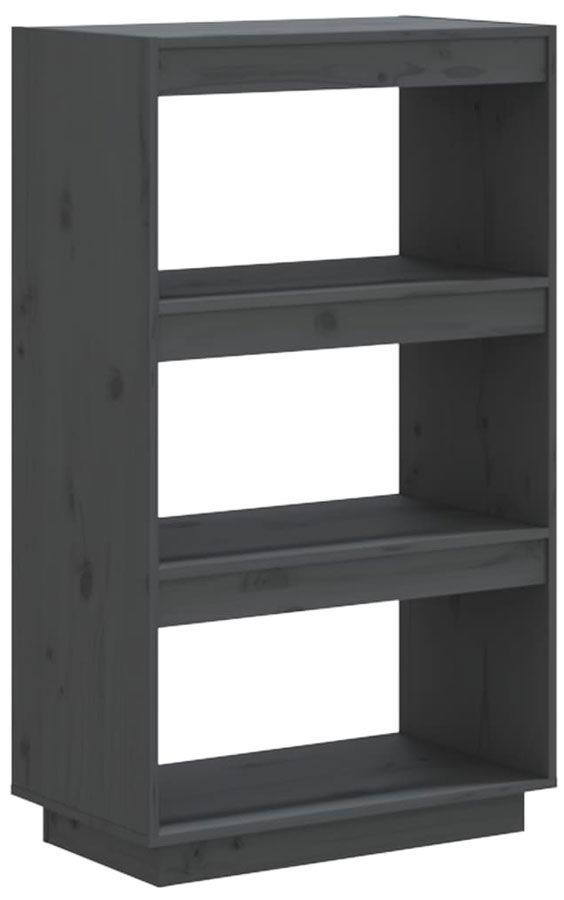 Szary regał minimalistyczny z drewna T7-C98