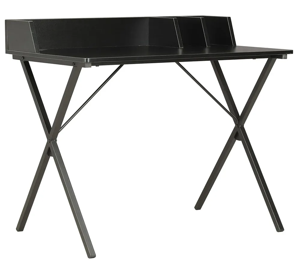 Elior Czarne metalowe biurko z przegródkami P2-T70