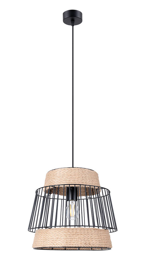 Lampa wisząca boho z drucianym kloszem - 9X A428 D3-N06