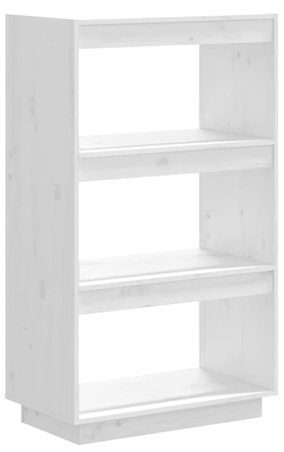 Skandynawski Regał Biały Stojący Z Drewna Sosnowego K1-H26