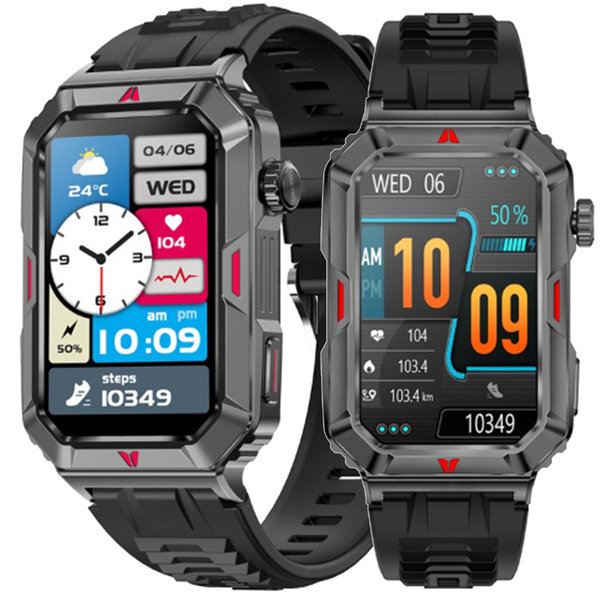 SMARTWATCH ZEGAREK SPORTOWY SMARTBAND AMOLED PULS OPASKA SPORTOWA DAMSKI PL CF26