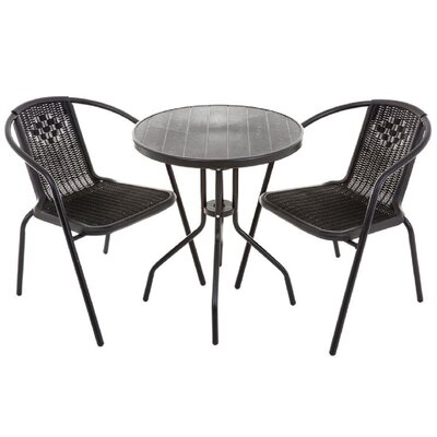 Zestaw mebli ogrodowych PATIO Detroit 47610 Antracytowo-czarny