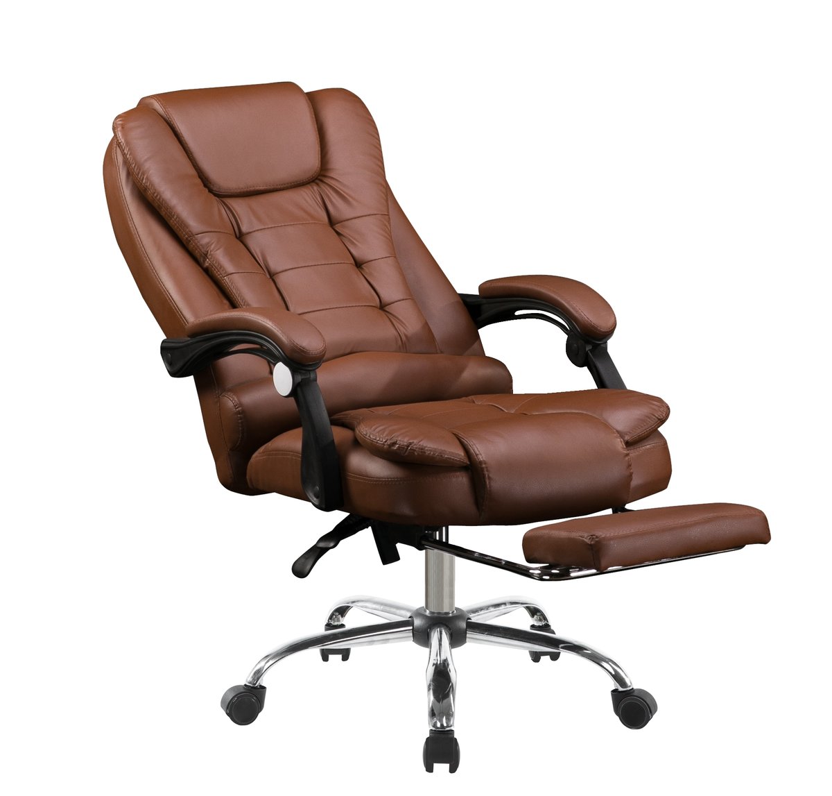 Fotel biurowy PRESTO SL-11, brązowy, 108x66x51 cm