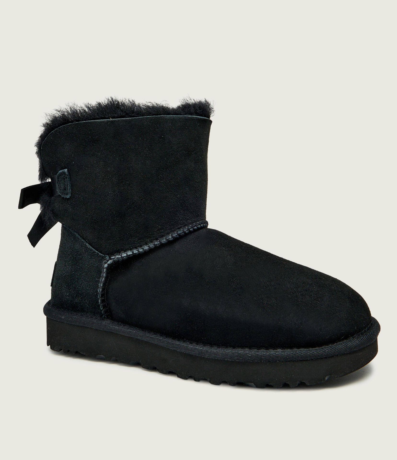 UGG Śniegowce Mini Bailey Bow II zamsz wełna shearling