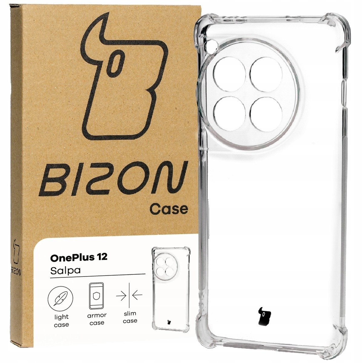 Etui Bizon Case Salpa do OnePlus 12, przezroczyste