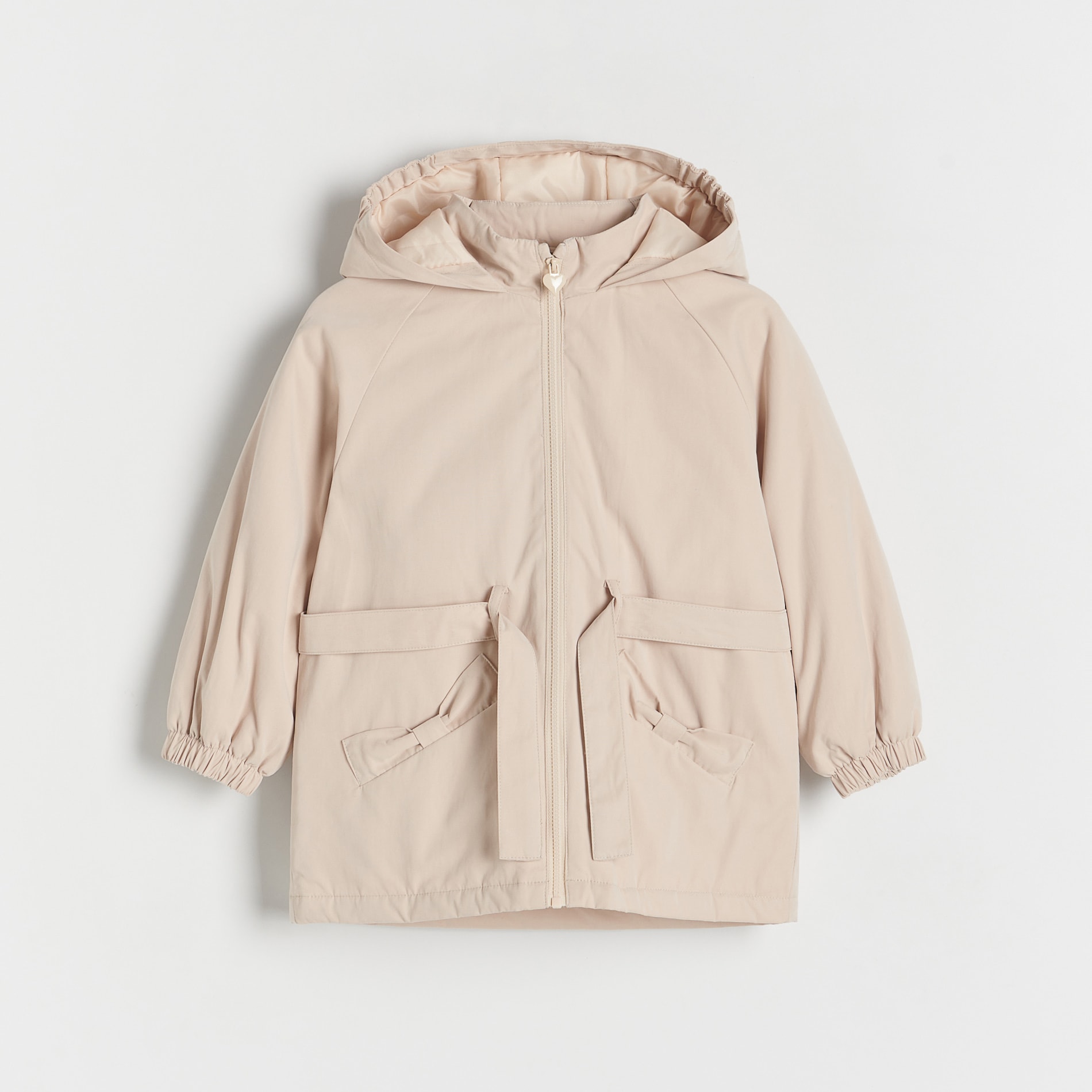 Reserved - Kurtka parka z kapturem - Beżowy