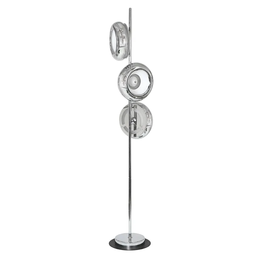 Srebrna lampa podłogowa - 4X K352 K1-C95