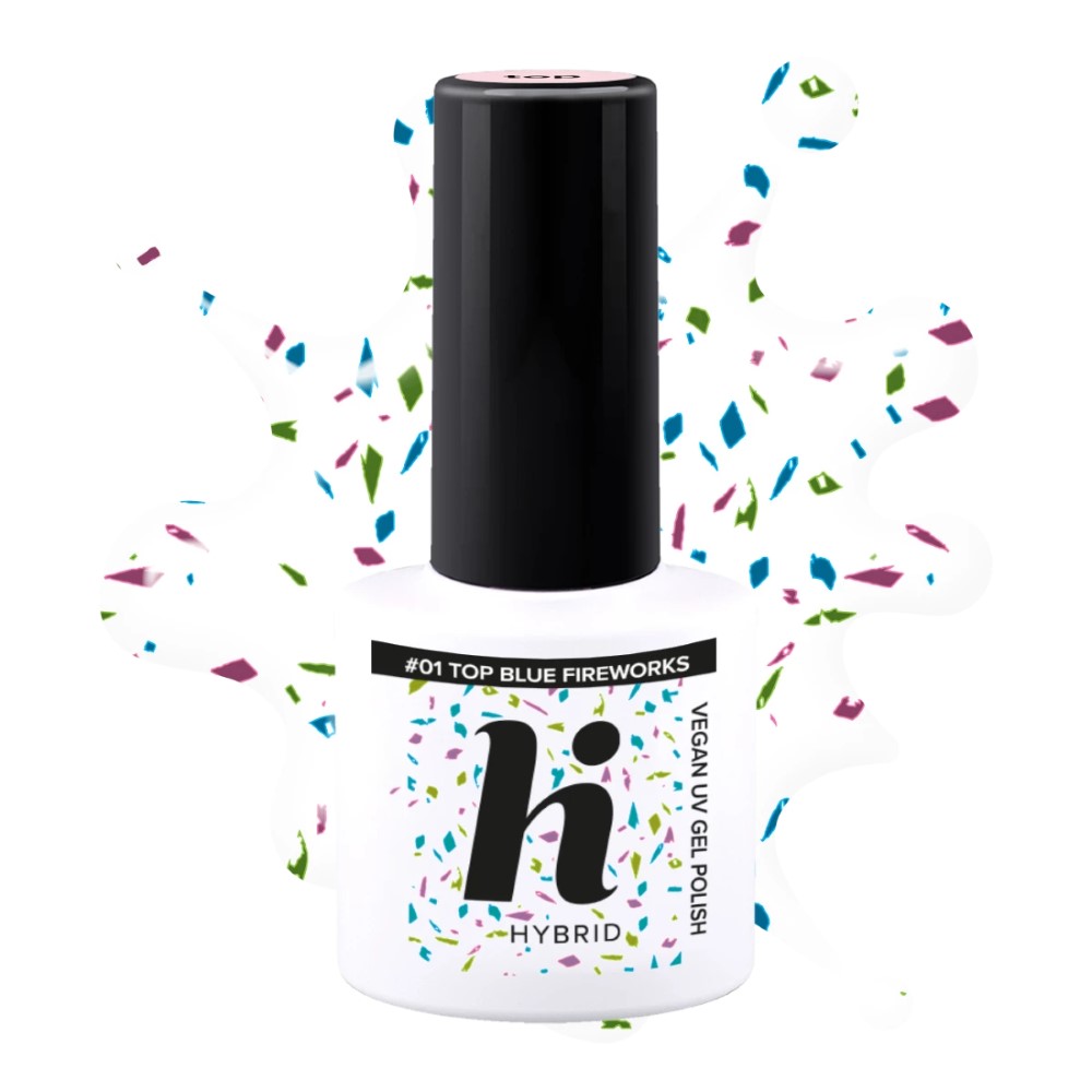 Hi Hybrid Top No Wipe Blue Fireworks 5ml 5 ml