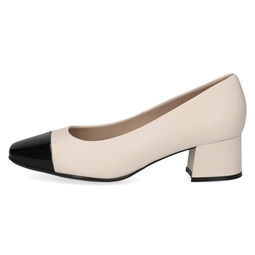 CAPRICE Damskie czółenka 9-22305-42, Offwhite Black, 41 EU