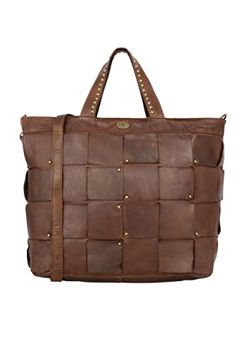DreiMaster Vintage Women's Shopper ze skóry, brązowy, brązowy