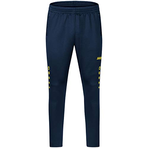 JAKO Damskie spodnie treningowe Challenge Premium damskie morski/żółty neonowy 42