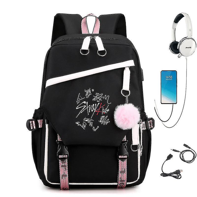 Bezpańskie dzieci Combo wokół tego samego plecaka USB Plecak szkolny Koreański student Torby męskie i damskie