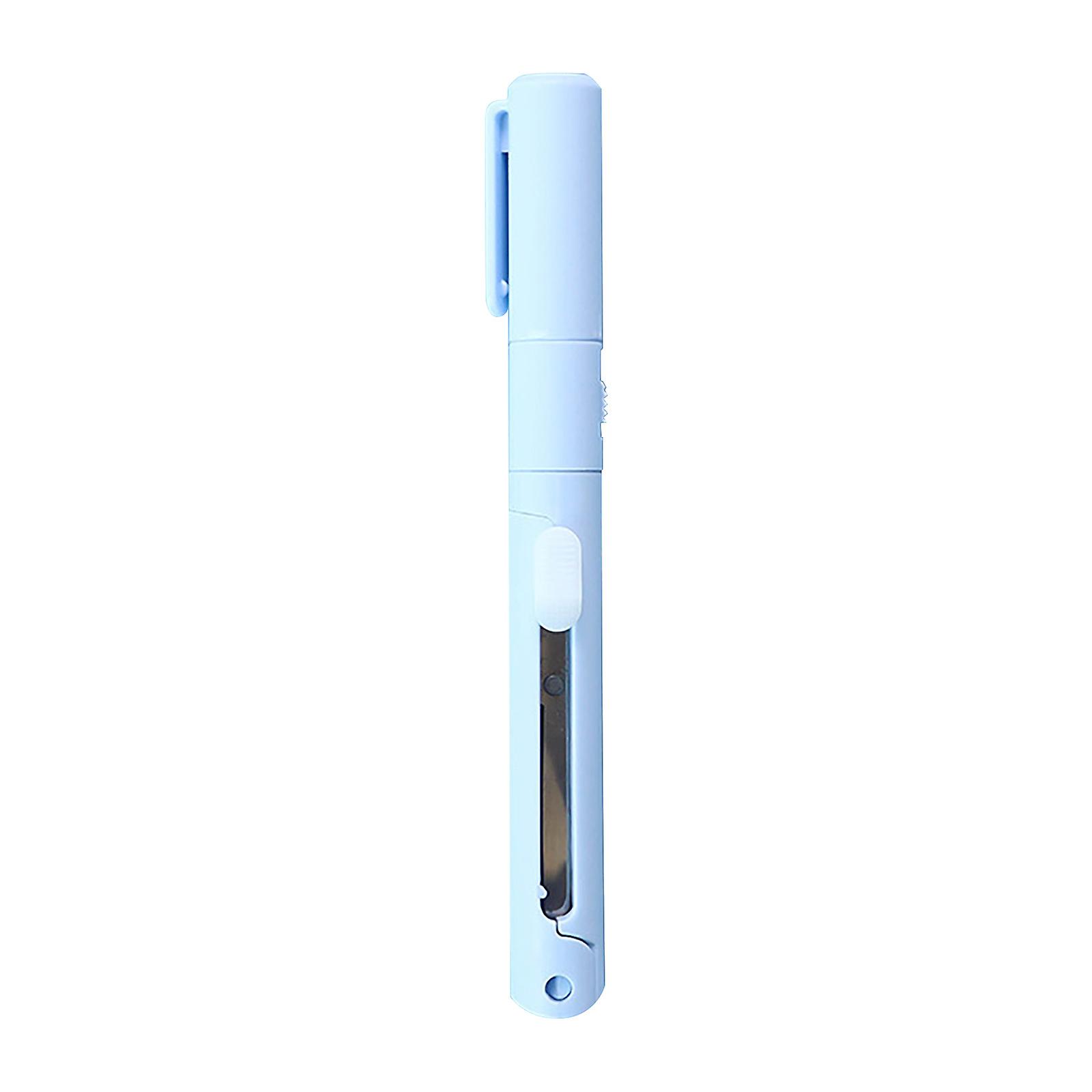 Gaoguang Mini składany długopis Nożyczki Graving Knife Nożyczki Paper Trimming Art Knife dla dzieci Niebieski
