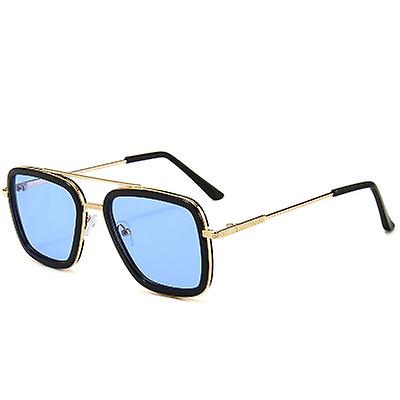 Męskie rowerowe okulary przeciwsłoneczne Tony Stark Fishing Okulary przeciwsłoneczne Mężczyźni Retro Vintage Eyewear Square Fishing Okulary przeciw...