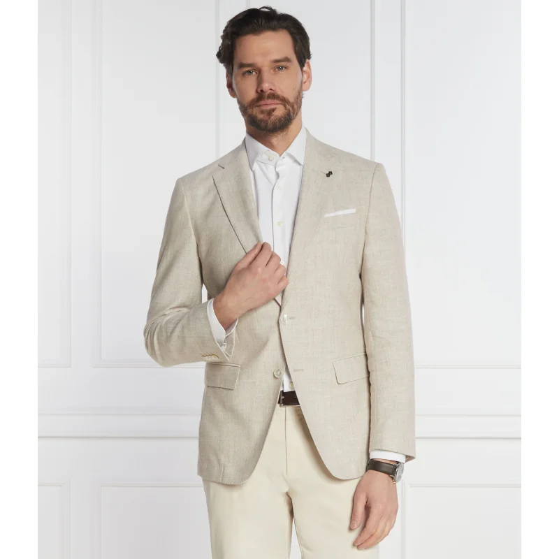 BOSS Marynarka H-Hutson-233 | Slim Fit | z dodatkiem lnu