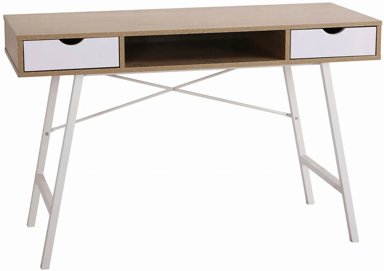 Elior Nowoczesne biurko pod laptopa z 2 szufladami K1-K73